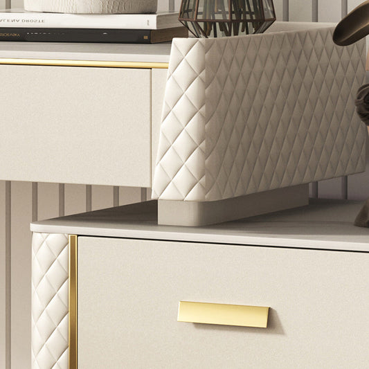 Glam Stone Top Vanity Makeup Table Set Wooden 5-Drawers Dressing Table Clearhalo 'Bedroom Furniture' 'furn' 'furn_makeup_vanities' 'Furniture' 'Makeup Vanities' 'makeup_vanities' 6253004