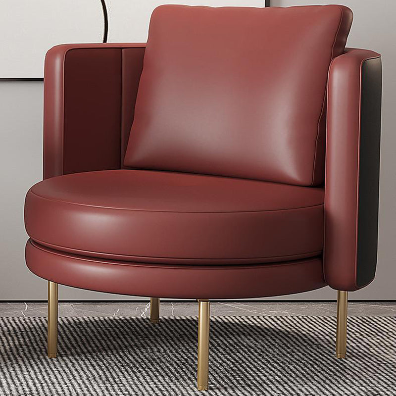 27.55" Wide Parsons Chair Armless Chair with Pillow Back for Living Room Clearhalo 'Accent Chairs' 'accent_chairs' 'Chairs & Seating' 'furn' 'furn_accent_chairs' 'Furniture' 'Living Room Furniture' 6253024