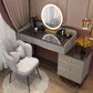 Glam Vanity Table Stone Top 15.75" W Makeup Desk with Drawers Clearhalo 'Bedroom Furniture' 'furn' 'furn_makeup_vanities' 'Furniture' 'Makeup Vanities' 'makeup_vanities' 6253029