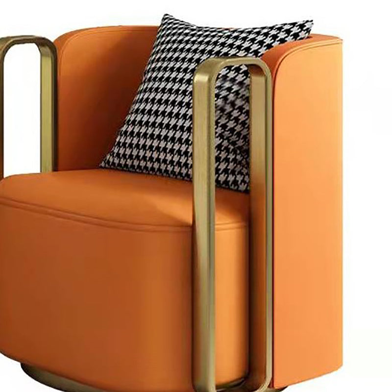 28.34" Wide Barrel Accent Chair Arms Included Barrel Chair for Living Room Clearhalo 'Accent Chairs' 'accent_chairs' 'Chairs & Seating' 'furn' 'furn_accent_chairs' 'Furniture' 'Living Room Furniture' 6253063