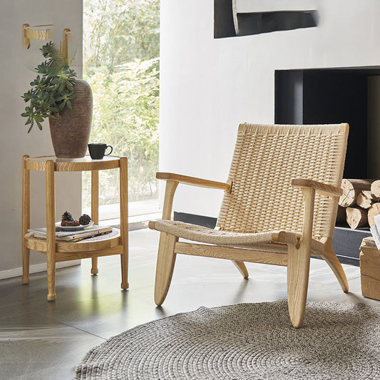 Arms Included Chair Solid Wood Frame Accent Arm Chair, 29.92" Wide