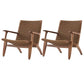 Arms Included Chair Solid Wood Frame Accent Arm Chair, 29.92" Wide