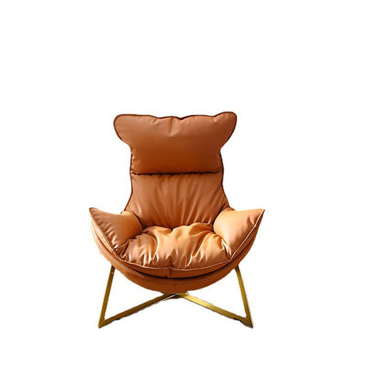 Faux Leather Accent Chair Armless Chair for Living Room, 29.52" Wide Clearhalo 'Accent Chairs' 'accent_chairs' 'Chairs & Seating' 'furn' 'furn_accent_chairs' 'Furniture' 'Living Room Furniture' 6253120