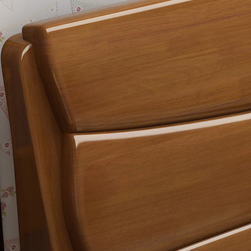 Traditioneel massief houten standaardbed hoofdeinde met voetbord