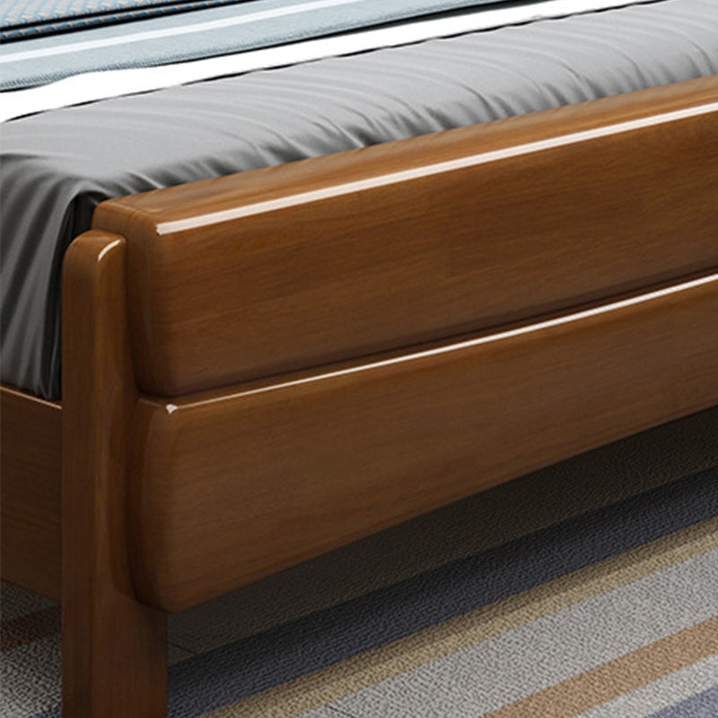 Traditioneel massief houten standaardbed hoofdeinde met voetbord