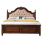 Panel Solid Color Bed Frame Solid Wood Bed Frame with Headboard