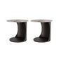 Contemporary Round Double Tier End Table Slate Top Side End Table Black 2 Clearhalo 'Coffee & Accent Tables' 'End & Side Tables' 'end_side_tables' 'furn' 'furn_end_side_tables' 'Furniture' 'Living Room Furniture' 6253623