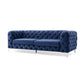 Contemporary Tufted Back Sofa with Tuxedo Arm for Livingroom