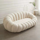 Modern 27.55" H Wool Sewn Pillow Back Slope Arm Sofa for Apartment