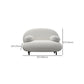 Moderne 27,55 "H weiße Wolle Kissen Top Arm Sofa für Wohnzimmer