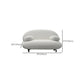 Moderne 27,55 "H weiße Wolle Kissen Top Arm Sofa für Wohnzimmer