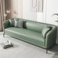 Contemporary Tuxedo Arm Sofa with Tight Back and 2 Pillows for Apartment