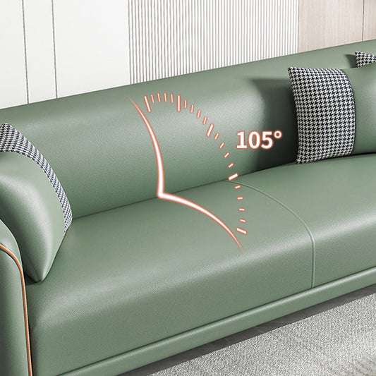 Zeitgenössischer Smoking -Arm -Sofa mit engen Rücken und 2 Kissen für die Wohnung