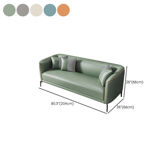 Zeitgenössischer Smoking -Arm -Sofa mit engen Rücken und 2 Kissen für die Wohnung