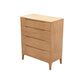 15.7" D Mid-Century Modern Chest Drawers Included Accent Chest in Oak