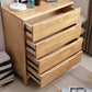15.7" D Mid-Century Modern Chest Drawers Included Accent Chest in Oak