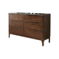 15.7" D Mid-Century Modern Chest Drawers Included Accent Chest in Oak