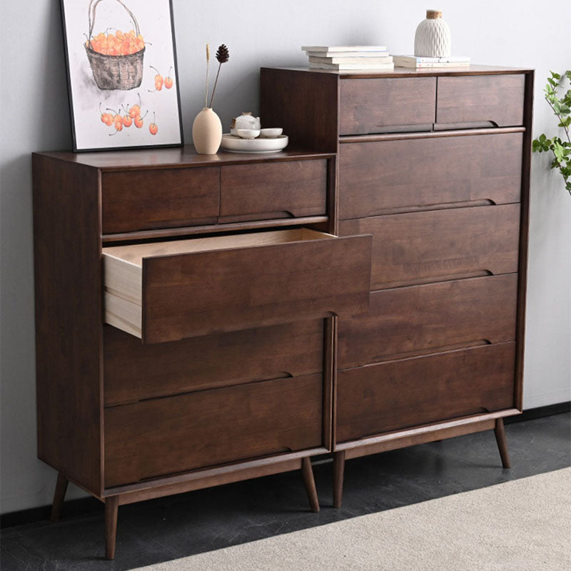 Cassetto in legno massiccio della metà secolo 29,5 "cassetti larghi includevano il torace