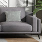 Moderne kussenrugstof sectionele L-vorm vierkante arm sectioneel