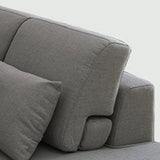 Blau/grau 4-Sitzer-Quadratarmschnitt loser Rückstand Abschnitt