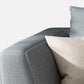 Gray 5-seat Square Arm Sectional Contemporary Fabric Slipcovered Sectional Clearhalo 'furn' 'furn_sectionals' 'Furniture' 'Living Room Furniture' 'Sectionals' 6254093