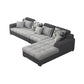 Slipcovered Square Arm Sectional Modern Fabric 4-seater Sectional Clearhalo 'furn' 'furn_sectionals' 'Furniture' 'Living Room Furniture' 'Sectionals' 6254101