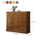 Solid Wood 1/2 - Door Accent Cabinet Mid Century 15.7" D Storage Cabinet with Drawers Clearhalo 'Cabinets & Chests' 'cabinets_chests' 'furn' 'furn_cabinets_chests' 'Furniture' 'Living Room Furniture' 6254181