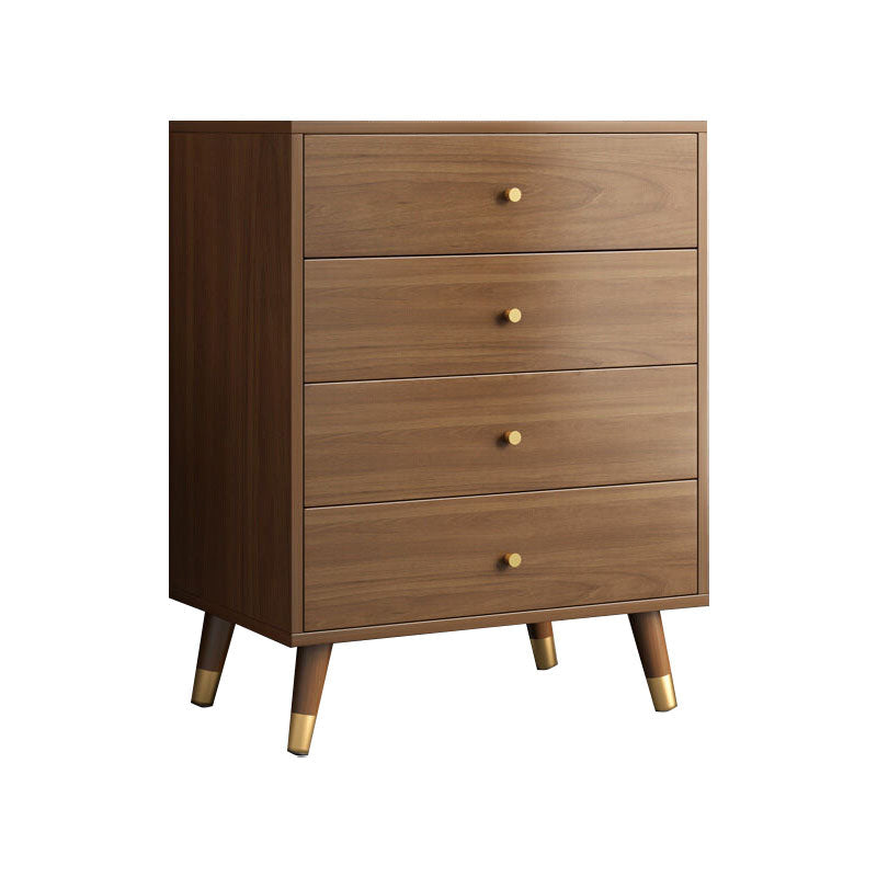 Mid Century Modern Brown Cabinet 23.6" Wide 3/4 - Tier Storage Chest 24"L x 16"W x 30"H 4 Clearhalo 'Cabinets & Chests' 'cabinets_chests' 'furn' 'furn_cabinets_chests' 'Furniture' 'Living Room Furniture' 6254183