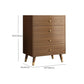 Mid Century Modern Brown Cabinet 23.6" Wide 3/4 - Tier Storage Chest Clearhalo 'Cabinets & Chests' 'cabinets_chests' 'furn' 'furn_cabinets_chests' 'Furniture' 'Living Room Furniture' 6254194