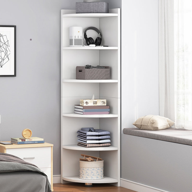 70.9" Tall Corner Triangle Cabinet Contemporary 6 - Shelf Simple Cabinet Clearhalo 'Cabinets & Chests' 'cabinets_chests' 'furn' 'furn_cabinets_chests' 'Furniture' 'Living Room Furniture' 6254201