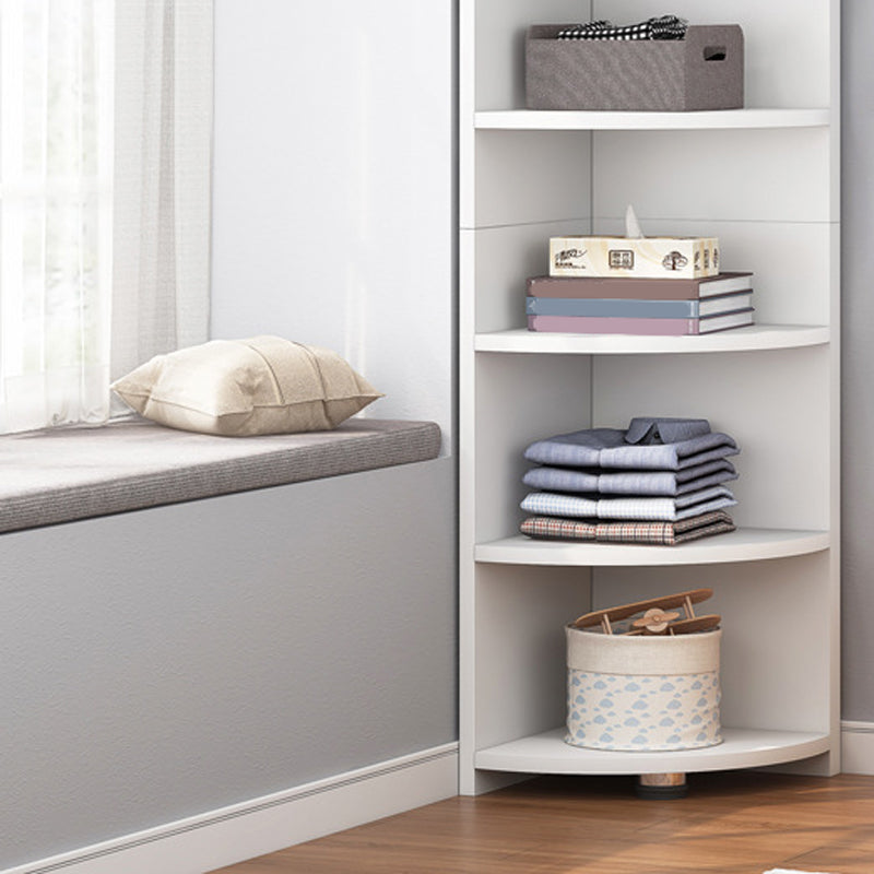 70.9" Tall Corner Triangle Cabinet Contemporary 6 - Shelf Simple Cabinet Clearhalo 'Cabinets & Chests' 'cabinets_chests' 'furn' 'furn_cabinets_chests' 'Furniture' 'Living Room Furniture' 6254203