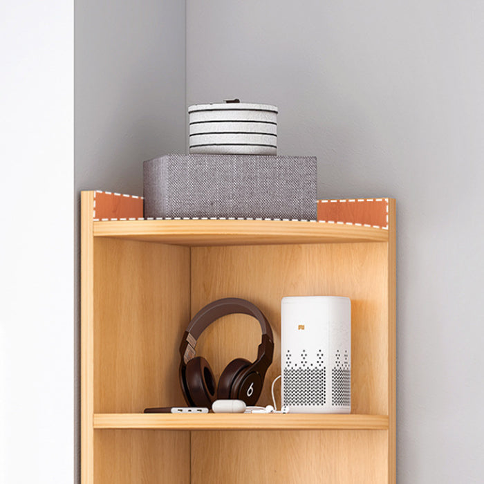 70.9" Tall Corner Triangle Cabinet Contemporary 6 - Shelf Simple Cabinet Clearhalo 'Cabinets & Chests' 'cabinets_chests' 'furn' 'furn_cabinets_chests' 'Furniture' 'Living Room Furniture' 6254205