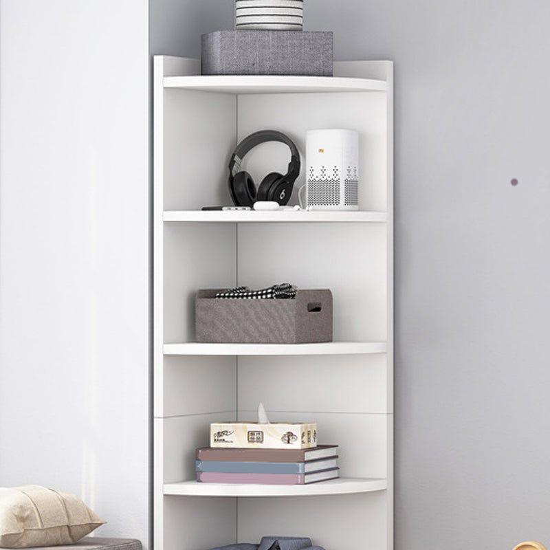 70.9" Tall Corner Triangle Cabinet Contemporary 6 - Shelf Simple Cabinet Clearhalo 'Cabinets & Chests' 'cabinets_chests' 'furn' 'furn_cabinets_chests' 'Furniture' 'Living Room Furniture' 6254206