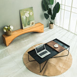 ミッドセンチュリーモダンカクテルテーブルクロスレッグメタルシングルコーヒーテーブル