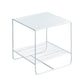 Mid-Century Modern Cocktail Table Metal Square Single Coffee Table