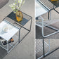 Mid-Century Modern Cocktail Table Metal Square Single Coffee Table