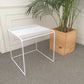 Mid-Century Modern Cocktail Table Metal Square Single Coffee Table
