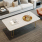 Glam Cocktail Table 4 Legs Slate Rectangular Single Coffee Table Clearhalo 'Coffee & Accent Tables' 'Coffee Tables' 'coffee_tables' 'furn' 'furn_coffee_tables' 'Furniture' 'Living Room Furniture' 6254375