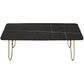 Glam Cocktail Table 4 Legs Slate Rectangular Single Coffee Table Clearhalo 'Coffee & Accent Tables' 'Coffee Tables' 'coffee_tables' 'furn' 'furn_coffee_tables' 'Furniture' 'Living Room Furniture' 6254378