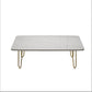 Glam Cocktail Table 4 Legs Slate Rectangular Single Coffee Table Clearhalo 'Coffee & Accent Tables' 'Coffee Tables' 'coffee_tables' 'furn' 'furn_coffee_tables' 'Furniture' 'Living Room Furniture' 6254379