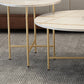 Glam Cocktail Table 4 Legs Slate Round/Oval Coffee Table Set Clearhalo 'Coffee & Accent Tables' 'Coffee Tables' 'coffee_tables' 'furn' 'furn_coffee_tables' 'Furniture' 'Living Room Furniture' 6254395