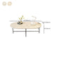 Glam Cocktail Table 4 Legs Slate Round/Oval Coffee Table Set Clearhalo 'Coffee & Accent Tables' 'Coffee Tables' 'coffee_tables' 'furn' 'furn_coffee_tables' 'Furniture' 'Living Room Furniture' 6254398