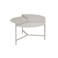 Mid-Century Iron Round Coffee Table Dia 27.6" 3 Legs 1 Single Cocktail Table