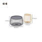 Glam Cocktail Table Abstract Faux Marble/Metal Storage Round Coffee Table