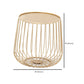 Glam Cocktail Table Abstract Faux Marble/Metal Storage Round Coffee Table