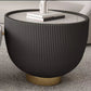 Round Slate Pedestal Coffee Table 2 Pieces Bunching Cocktail Tables Clearhalo 'Coffee & Accent Tables' 'Coffee Tables' 'coffee_tables' 'furn' 'furn_coffee_tables' 'Furniture' 'Living Room Furniture' 6254460