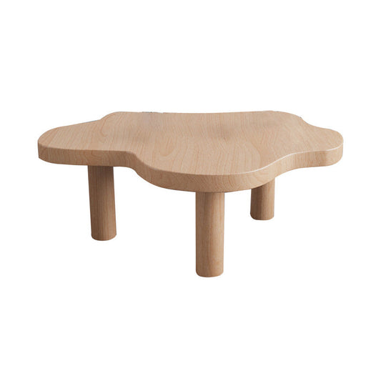 Tavolino da cocktail nordico 3 gambe in legno massiccio