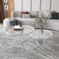 Contemporary Round Glass Top Metal Cross Legs Nesting Coffee Table White Clearhalo 'Coffee & Accent Tables' 'Coffee Tables' 'coffee_tables' 'furn' 'furn_coffee_tables' 'Furniture' 'Living Room Furniture' 6254604