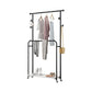 Glam Entryway Kit 2 Hanging Rails Lower Shelf and Hooks Coat Hanger Clearhalo 'Entry & Mudroom Furniture' 'furn' 'furn_hall_tree_coat_racks' 'Furniture' 'Hall Trees & Coat Racks' 'hall_tree_coat_racks' 6254869