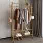 Modern Style Coat Rack Metallic Hooks Design Free Standing Coat Rack with Shelves 39.4"L x 13.8"W x 68.9"H 2 Clearhalo 'Entry & Mudroom Furniture' 'furn' 'furn_hall_tree_coat_racks' 'Furniture' 'Hall Trees & Coat Racks' 'hall_tree_coat_racks' 6254935